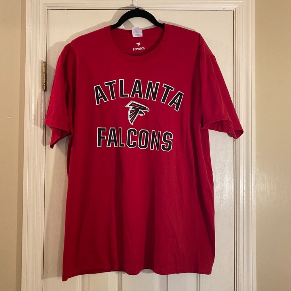 Atlanta Falcons Fanatics Red T-Shirt - Size XL - 100% Cotton